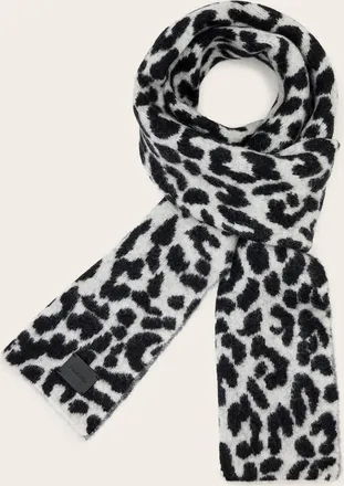 AllSaints Alpaca/Wool Nora Leopard Print Scarf, Size: One Size