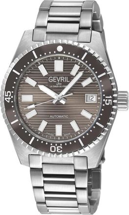 Gevril Group Atlantic Avenue Automatic Grey Dial Mens Watch 47203B