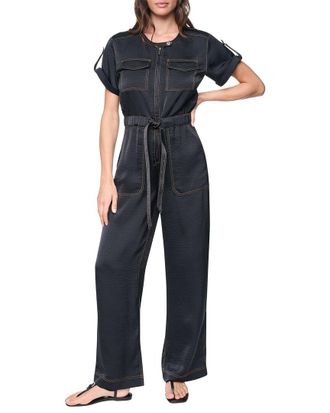DKNY Roll Tab Contrast Jumpsuit