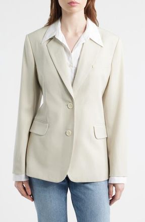 Rag & Bone Layered Wool Blazer in Ivory at Nordstrom, Size 00