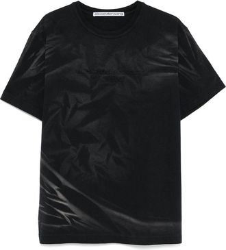 Alexander Wang T-shirt met logo-reliëf - Zwart