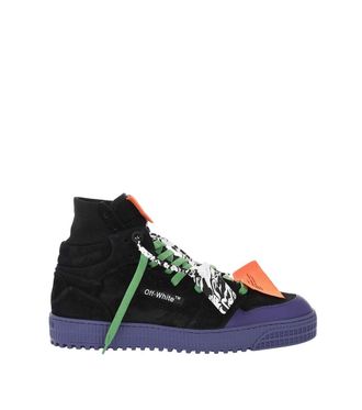 Off-white Blue Logo High-Top Sneakers