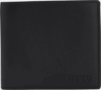 HUGO BOSS Mens Subway_4 Leather Black Wallet - Size: ONE size
