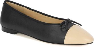 Tiffany & Fred Two-Tone Leather Ballet Flat