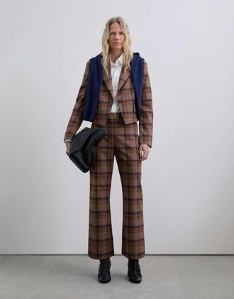 Scalpers Pantaloni a quadri multicolore