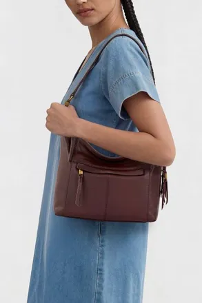 The Sak Alameda Leather Hobo in Mahogany at Nordstrom