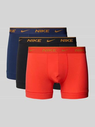 Nike Dry-Fit Trunks mit elastischem Logo-Bund im 3er-Pack in Koralle, Größe XL