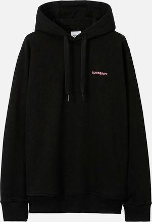 Burberry Mens Burberry Pink Oak Leaf Crest Logo Hoodie in Black - Size: 38