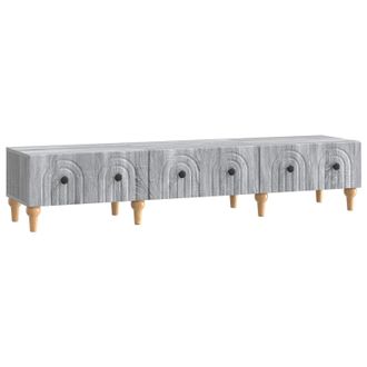 vidaXL Mueble De Tv Con Caj&oacute;n Gris Sonoma 147 X 34,5 X 30 Cm Vidaxl