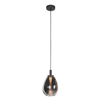 Steinhauer L&aacute;mpara Colgante - Glimsy - Negro - Vidrio Metal - &Oslash; - Steinhauer