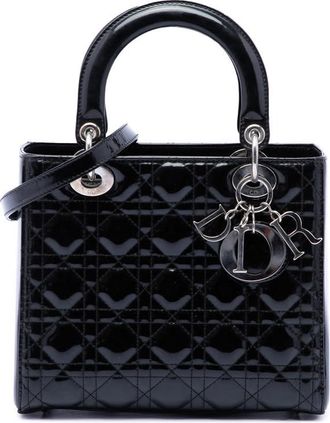 Dior Pre-owned Dior Medium Patent Cannage Lady Dior Ladies 7VK5T2NVE9DCRLTW