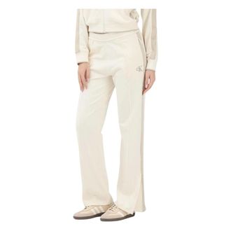 Calvin Klein Jeans Sweatpants, female, Beige, Size: M Sporty Trousers