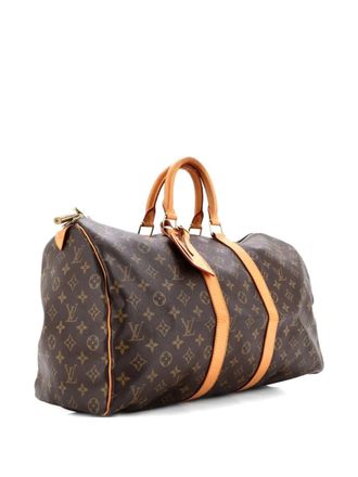 Louis Vuitton Keepall Bag Monogram Canvas 45 satchel - Marrone