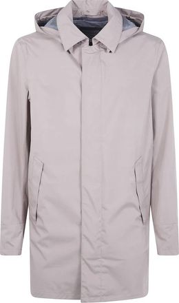 Herno Singlebreasted Carcoat Fuctional - Heren - Parka Jassen - Grijs - L - Polyester - Jassen