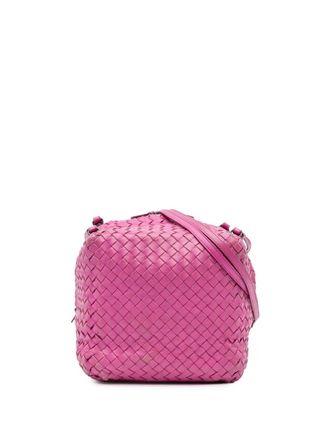 Bottega Veneta 2011 Nappa Intrecciato Cube crossbody bag - Pink