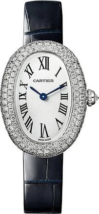 Cartier Baignoire Quartz Diamond White Dial Ladies Watch WJBA0049