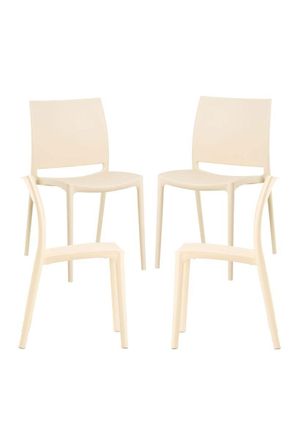Regalos Miguel Packs Sillas Jard&iacute;n - Pack 4 Sillas Dalen - Beige