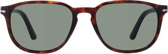 Persol Crystal Green Square Mens Sunglasses PO3019S 24/31 55