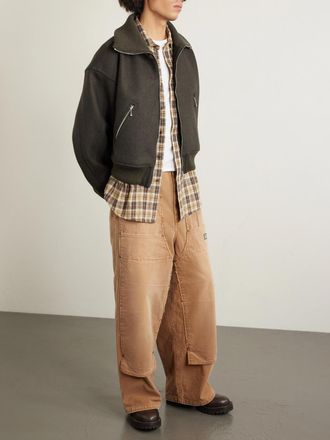 KAPITAL Wool-Flannel Blouson Jacket