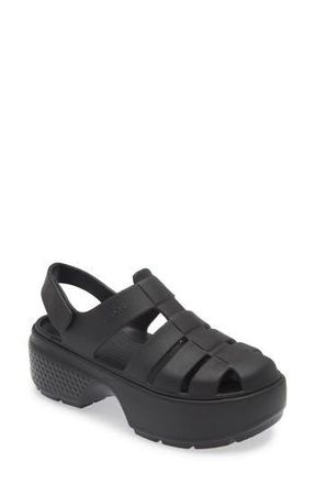 Crocs Stomp Platform Fisherman Sandal in Blk at Nordstrom Rack, Size 8 Womens / 6 Mens