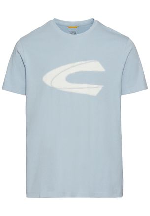 Camel Active T-Shirt CAMEL ACTIVE, Herren, Gr. XXL, blau (smoke blau), Jersey, Obermaterial: 100% Baumwolle, bedruckt, regular fit taillenbedeckt, Rundhals, gerade