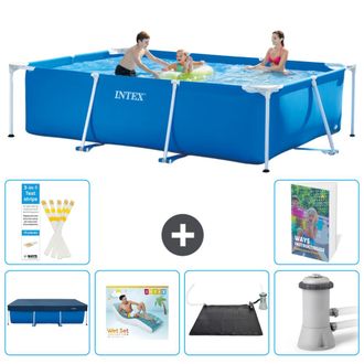 Intex Piscina Con Estructura Rectangular - 300x200x75 Cm - 7-piezas S45