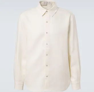 God's True Cashmere Camisa de lino con piedra luna