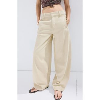 Mango Balloon Pants in Khaki at Nordstrom, Size 10