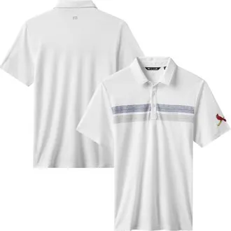 Travis Mathew Mens TravisMathew White St. Louis Cardinals Top Recruit Tri-Blend Polo at Nordstrom, Size X-Large