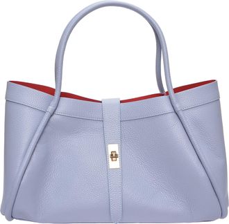 Luisa Vannini Turquoise Rundleer Tas