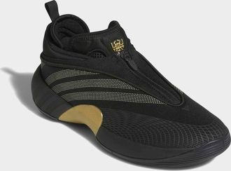 adidas Basketballschuh ADIDAS PERFORMANCE D.O.N. ISSUE 7, Gr. 42,5, core schwarz, gold metallic, ice gold metallic, Textil, Schuhe Basketballschuh