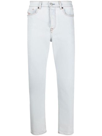 Diesel Jeans dritti con effetto schiarito - Blu