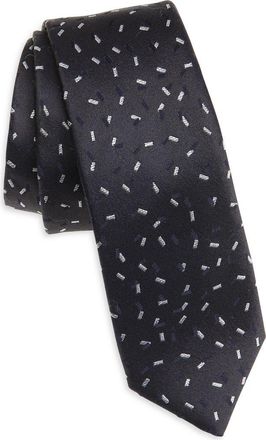 BOSS Print Silk Tie in Dk Bu at Nordstrom Rack