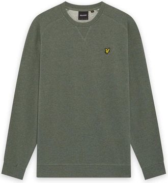 Lyle & Scott Hoodies & sweatvesten, Heren, Groen, L, Leer, Tri Marl Raglan Sweatshirt