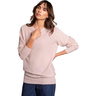 Celtic & Co. Geelong Slash Neck Sweater in Peony at Nordstrom, Size X-Small