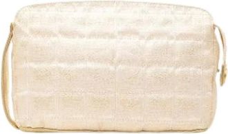 Chanel Pre-owned Canvas Pouch - - Pre-owned - Donna - Beige - ONE SIZE