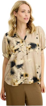 In Front Blouses Shirts - Dames - Blouses - Beige - M - Overhemden