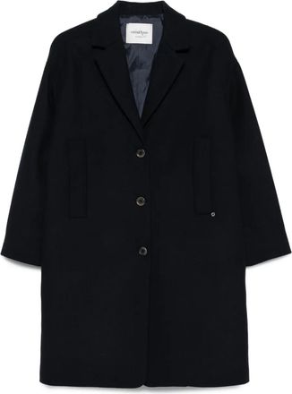 ottod'Ame Cappotto midi con tasca applicata e bottoni - Blu