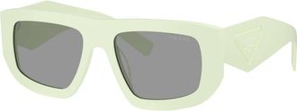 Prada PR D04Su Zonnebril - unisex - Zonnebrillen - Groen - 53 MM - Accessoires