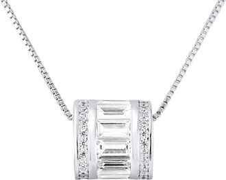 Lola Van Der Keen Womens Pendant - Be Pretty Collection Silver Sterling - One Size