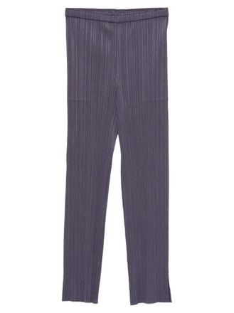 Pleats Please Issey Miyake pleated split trousers - Grijs
