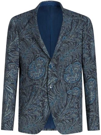 Etro Giacca a fiori - Blu