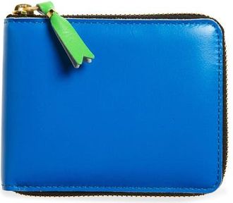 Comme Des Garçons Super Fluo Wallet in Blue at Nordstrom
