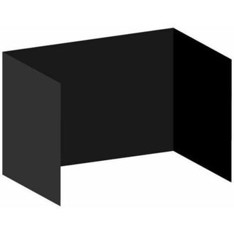 Regalos Miguel Packs Laterales Carpas Plegables - Pack 3 Laterales Lisos Para Carpas 3x2 Eco - Negro