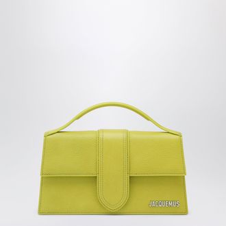 Jacquemus Le Grand top-handle bag in acid green leather