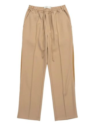 Song for the Mute Teardrop rear welt pocket track pants - Neutrals