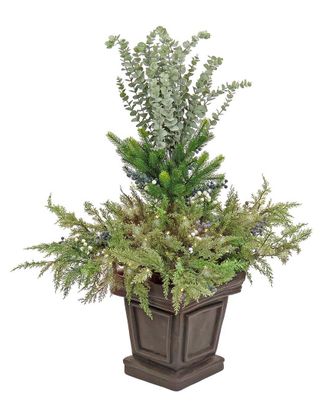 National Tree Company 48in Cedar & Evergreen Porch Bush with LED Lights