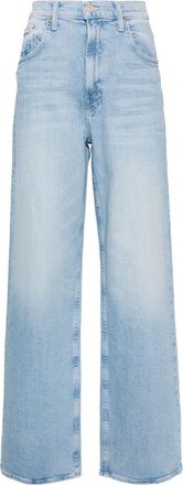 Mother Spinner high-rise straight-leg jeans - women - Cotton/Elastane - 28 - Blue