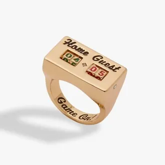 Alex and Ani Score Board Fidget Ring in Gold at Nordstrom
