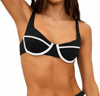 Beach Riot Lulu Top In Black